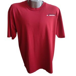 Vintage 1990's Mens' Tee XL JERZEES GRAND ISLAND NEBRASKA T-shirt USA Red